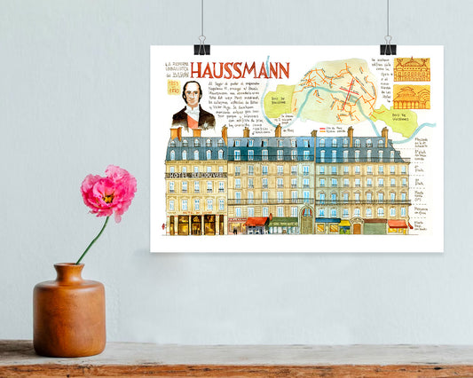Baron Haussmann et París  - Acuarela