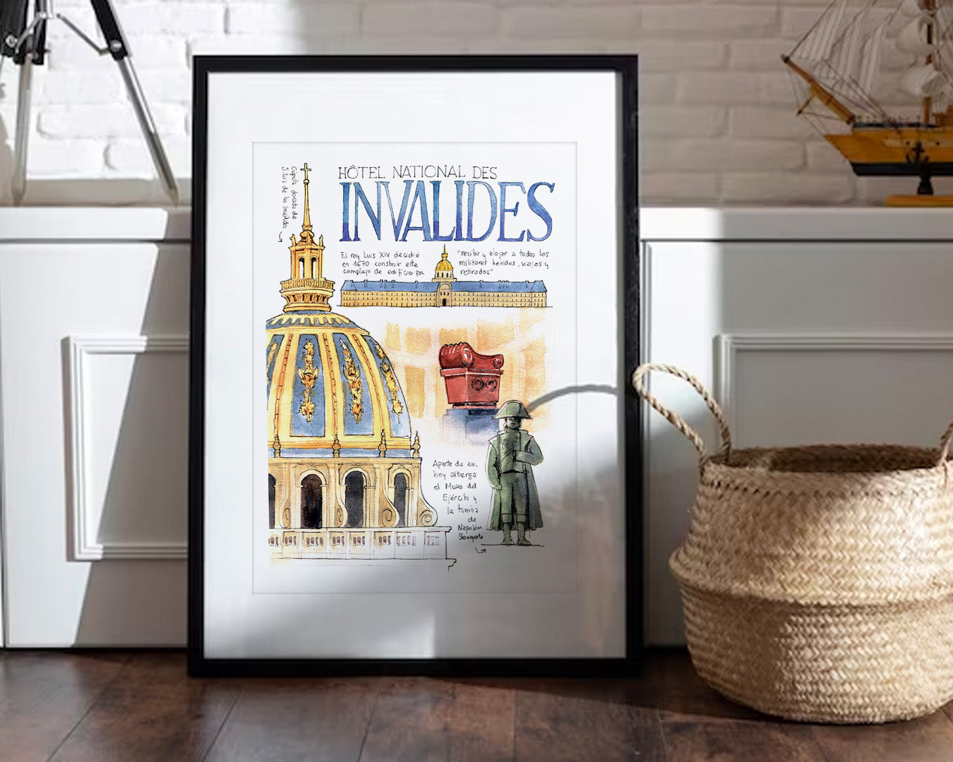 Hotel Les Invalides - Watercolor