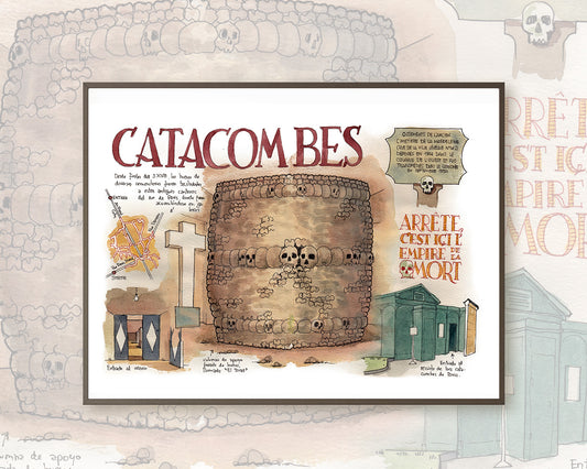 Les Catacombes - Acuarela